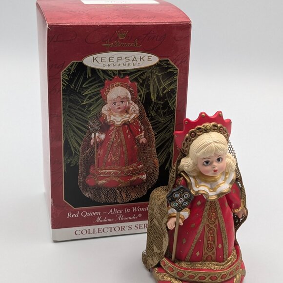 Hallmark Keepsake Red Queen 1999 Alice in Wonderland 4th Madame Alexander Series - Picture 2 of 11
